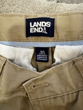 Lands' End Boy’s Khaki Chinos - EUC - Light Tan
